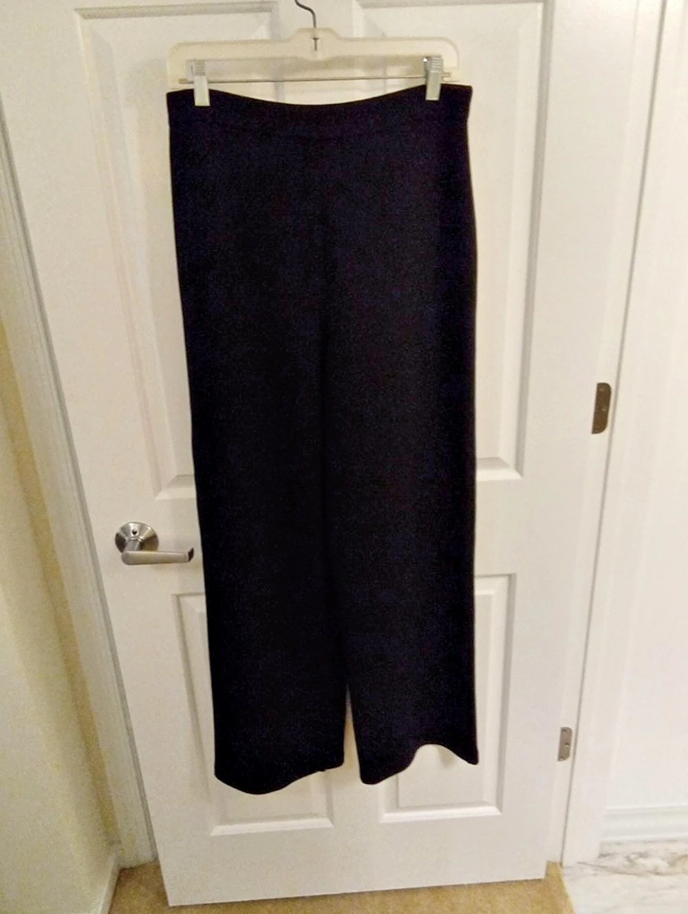 St. John Basics Wide Leg Pants in Black Size 12 Like New
